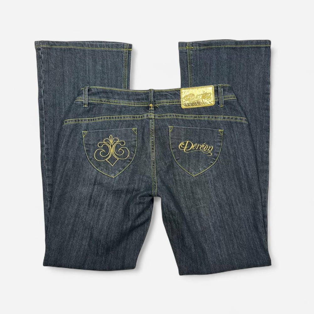 Dereon Bootcut Flare Jeans Y2K 2000s Denim McBling